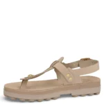 Επάνω όψη στα γυναικεία ανατομικά σανδάλια Fantasy Sandals S9005 Marlena σε χρώμα multi, εστιάζοντας στον απορροφητικό δερμάτινο πάτο.