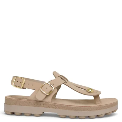 Γυναικεία ανατομικά σανδάλια Fantasy Sandals S9005 Marlena σε multi animal print (osis), πλάγια όψη που αναδεικνύει το ανάγλυφο δέρμα.