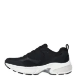 Κάτοψη που δείχνει τον ανατομικό πάτο Air-Cooled Memory Foam στα γυναικεία sneakers Skechers σε μαύρο χρώμα (SKU 177352).